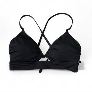 Black Strappy Bikini Top